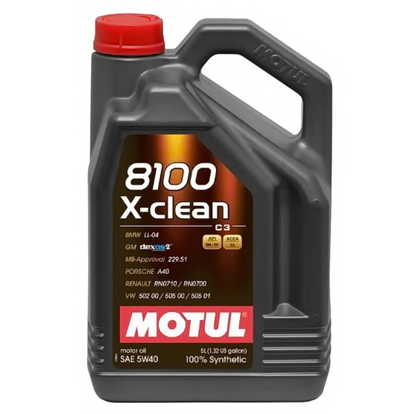 Масло моторное MOTUL 8100-X-clean-C3 синтетическое 5W40 4л