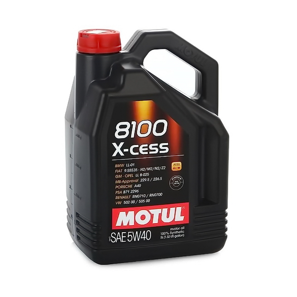 Масло моторное MOTUL 8100-X-cess-A3/B4 синтетическое 5W40 5л