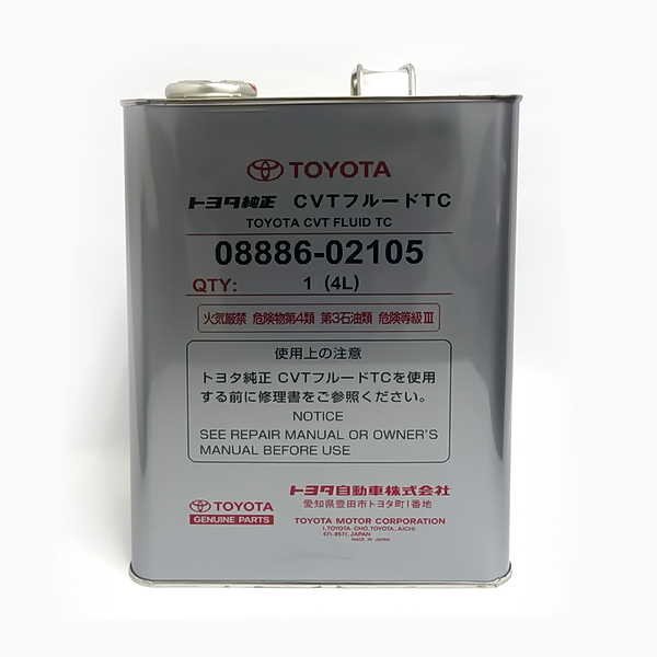 Жидкость трансмиссионное TOYOTA ATF CVT Fluid TC FOR Super 08886-02105 синтетическое 4л