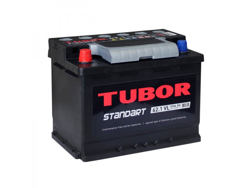 Аккумулятор TUBOR 62Ач Standart п.п