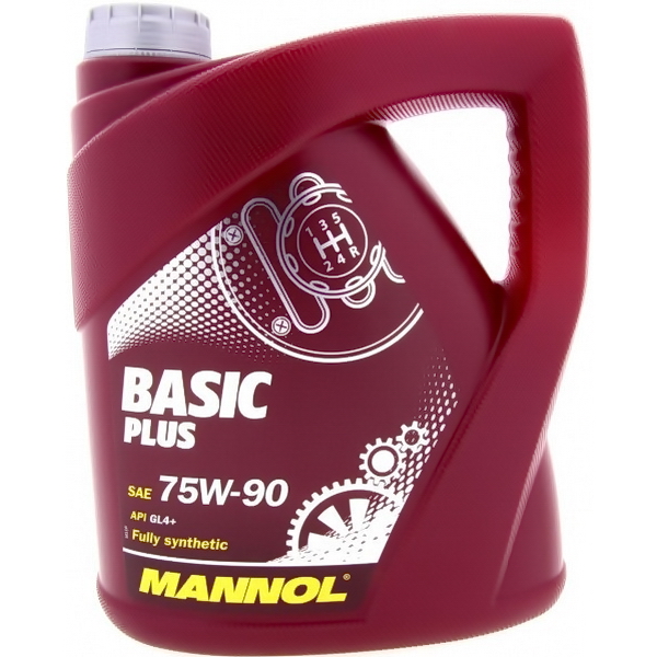 Масло MANNOL трансмиссионное GL-4 BASIC PLUS синтетическое 75W90 4л
