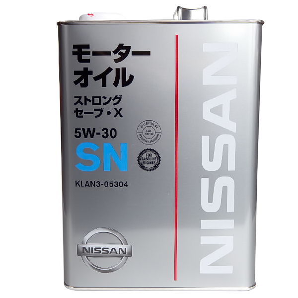 Масло Nissan 5w30 SN STRONG SAVE X KLAN3-05304 4л